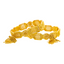 22K Yellow Gold Artisan Bangle Set of 2 (58gm)