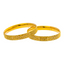 22K Yellow Gold Artisanal Bangle Set of 2 (8.7gm)
