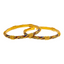 22K Yellow Gold Meenakari Bangle Set of 2 (37.9gm)