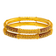 22K Yellow Gold Meenakari Bangle Set of 2 (43gm)