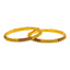 22K Yellow Gold Meenakari Bangle Set of 2 (43gm)