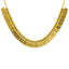 22K Yellow Gold 18 inch Kasu Necklace w/ Emerald & Ruby (34.6gm)