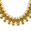 22K Yellow Gold 28 Inch Temple Necklace w/ Emerald, Ruby, CZ, Pearls & Antique Accents (110.5gm)