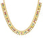 22K Yellow Gold 24 Inch Necklace w/ Emerald, Ruby, CZ, & Sapphire (65.5gm)
