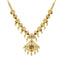 22K Yellow Gold 20 Inch Temple Necklace w/ Emerald, Ruby, CZ, & Pearls (44.2gm)