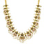 22K Yellow Gold Guttapusalu Necklace Set w/ Emerald, Ruby, Pearls & CZ (103.8gm)
