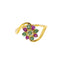 22K Yellow Gold, Emerald & Ruby Cocktail (3.3gm)