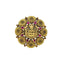 22K Yellow Gold & Ruby Goddess Lakshmi Ring (9.5 gm)