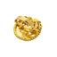 22K Yellow Gold, Kundan & Ruby Cocktail Ring (6.5gm)
