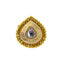 22K Yellow Gold, Kundan & CZ Cocktail Ring (6.4gm)