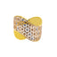 22K Multi-Tone Gold Cocktail Ring (4.2gm)