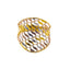 22K Multi-Tone Gold Cocktail Ring (3.9gm)