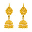 22K Yellow Gold Jhumki Earrings (6.6 g)