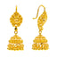 22K Yellow Gold Jhumki Earrings (6.6 g)