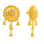 22K Yellow Gold Drop/Dangle Earrings (7.8gm)