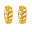 22K Yellow Gold & CZ Huggie Earrings (2gm)