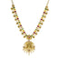 22K Antique Gold, Emerald, Ruby, Pearl, and CZ Temple Necklace (95.5gm)