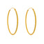 22K Yellow Gold Hoop Earrings (1.9gm)