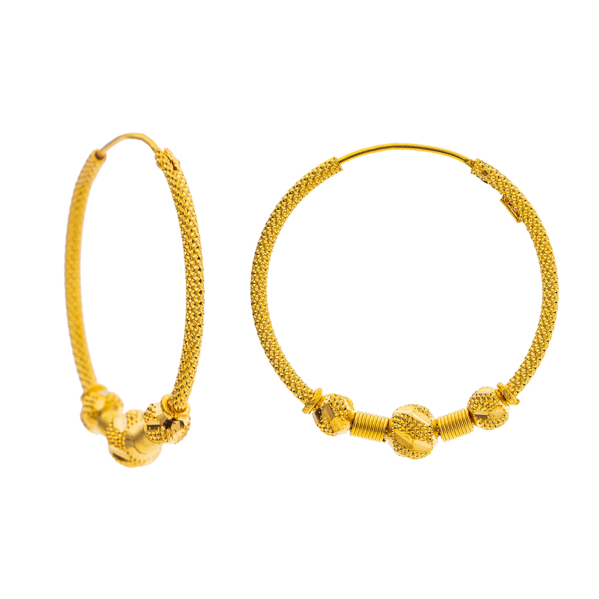 Indian gold hoop earrings designs sales
