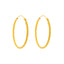 22K Yellow Gold Hoop Earrings (2.9gm)