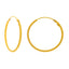 22K Yellow Gold Hoop Earrings (2.9gm)