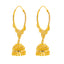 22K Yellow Gold Jhumki Hoop Earrings (9.2gm)