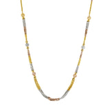 22K Multi-Tone Gold Beaded Chain (42.5gm) | 



Designed with excellence and finesse, this 22k multi-tone gold chain by Virani Jewelers exude...