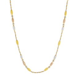 22K Multi-Tone Gold Beaded Chain (45.2gm)