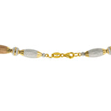 22K Multi-Tone Gold Beaded Chain (45.2gm) | 



Indulge in luxury with this 22k multi-tone gold beaded chain by Virani Jewelers. Expertly des...