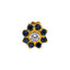 18K Yellow Gold CZ Nose Pin (0.2 grams)