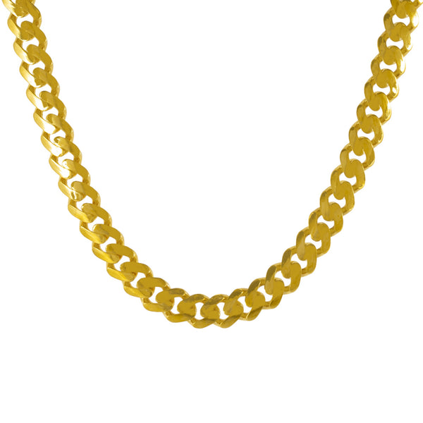 22K Yellow Gold Cuban Link Chain (65.2gm) | 



Elevate your style with the sophistication of this 22k yellow gold Cuban link chain by Virani...