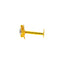 18K Yellow Gold CZ Nose Pin (0.2 grams)
