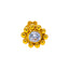 18K Yellow Gold CZ Nose Pin (0.2 grams)