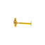 18K Yellow Gold CZ Nose Pin (0.2 grams)
