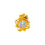 18K Yellow Gold CZ Nose Pin (0.2 grams)