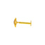 18K Yellow Gold CZ Nose Pin (0.2 grams)