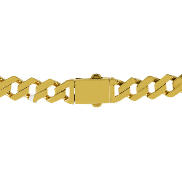 22K Yellow Gold Cuban Link Chain (103.5gm) | 



Experience the allure of fine gold jewelry with this 22k yellow gold Cuban Link chain by Vira...