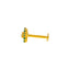 18K Yellow Gold CZ Nose Pin (0.2 grams)