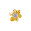 18K Yellow Gold CZ Nose Pin (0.2 grams)