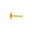 18K Yellow Gold CZ Nose Pin (0.2 grams)