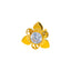 18K Yellow Gold CZ Nose Pin (0.2 grams)