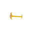18K Yellow Gold CZ Nose Pin (0.2 grams)