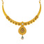 22K Antique Gold Jewelry Set w/ CZ, Kundan, Emerald & Ruby (36.6gm)