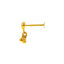 18K Yellow Gold Beaded Nose Pin (0.3 grams)