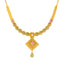 22K Antique Gold Jewelry Set w/ CZ, Emerald & Ruby (32.6gm)