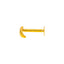 18K Yellow Gold Nose Pin (0.1 gram)
