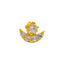 18K Yellow Gold CZ Nose Pin (0.2 grams)