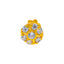 18K Yellow CZ Gold Nose Pin (0.2 grams)