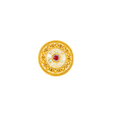 22K Antique Gold, Ruby & CZ Cocktail Ring (9.2gm) | 



Embellish your hand with the exquisite charm of this 22k antique gold cocktail ring by Virani...