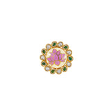 22K Antique Gold, Kundan, Emerald, & CZ Cocktail Ring (9.7gm) | 



Embrace the opulence of Indian gold jewelry craftsmanship with this stunning 22k antique gold...